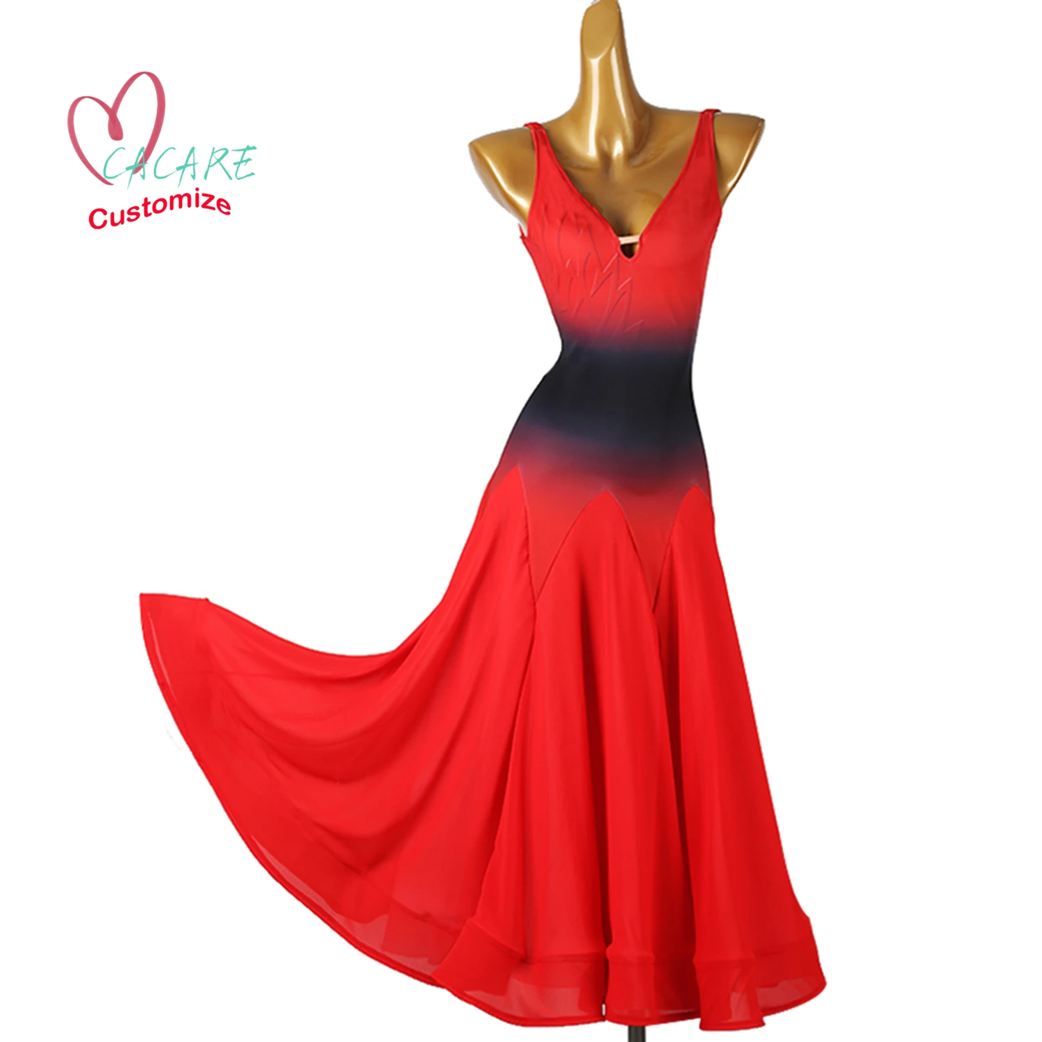 ダンスウェア スタンダード ボールルーム ワルツ 大人 モダン ダンス ドレス プロム スーツ 練習服 ステージ衣装 コンテスト フラメンコ 0006