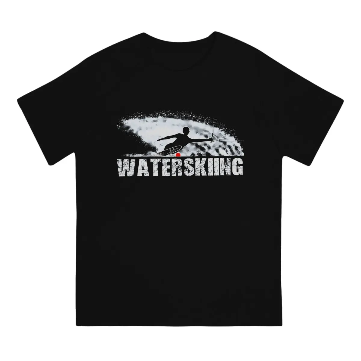 Slalom Waterskier Casual Polyester TShirt Surfing Extreme Sports Style Streetwear Leisure T Shirt Male Short Sleeve