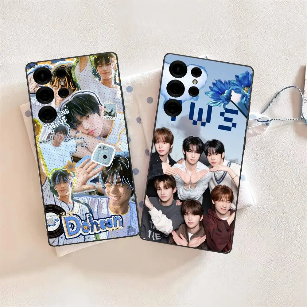 Popular T-TWS Coreano Pop Caso de Telefone Para Samsung S 24 Fe 25 Ultra Plus 20 Lite 21 30 22 23 24 22 Ultra 5G Fundas