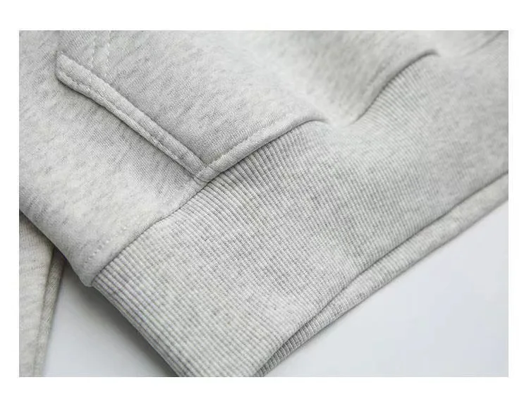 Damen Herren Hoodie, Damen Baumwoll-Sweatshirt mit Kapuze, einfarbig, lässig, locker geschnitten, langärmelig, Mädchen Jungen Kurz-Sweatshirt, Studenten-Hoodie – Detail 10
