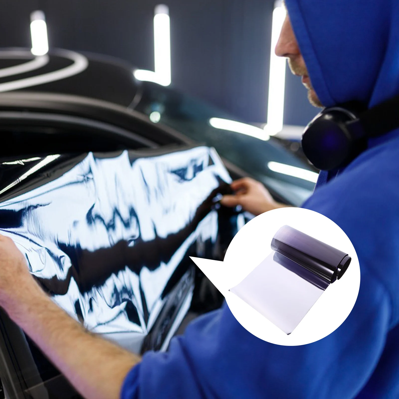 

Thermal Insulation Solar Film Car Tint Black Control Window Sun Block Durable Protection Films For Windshield Heat Shield Easy