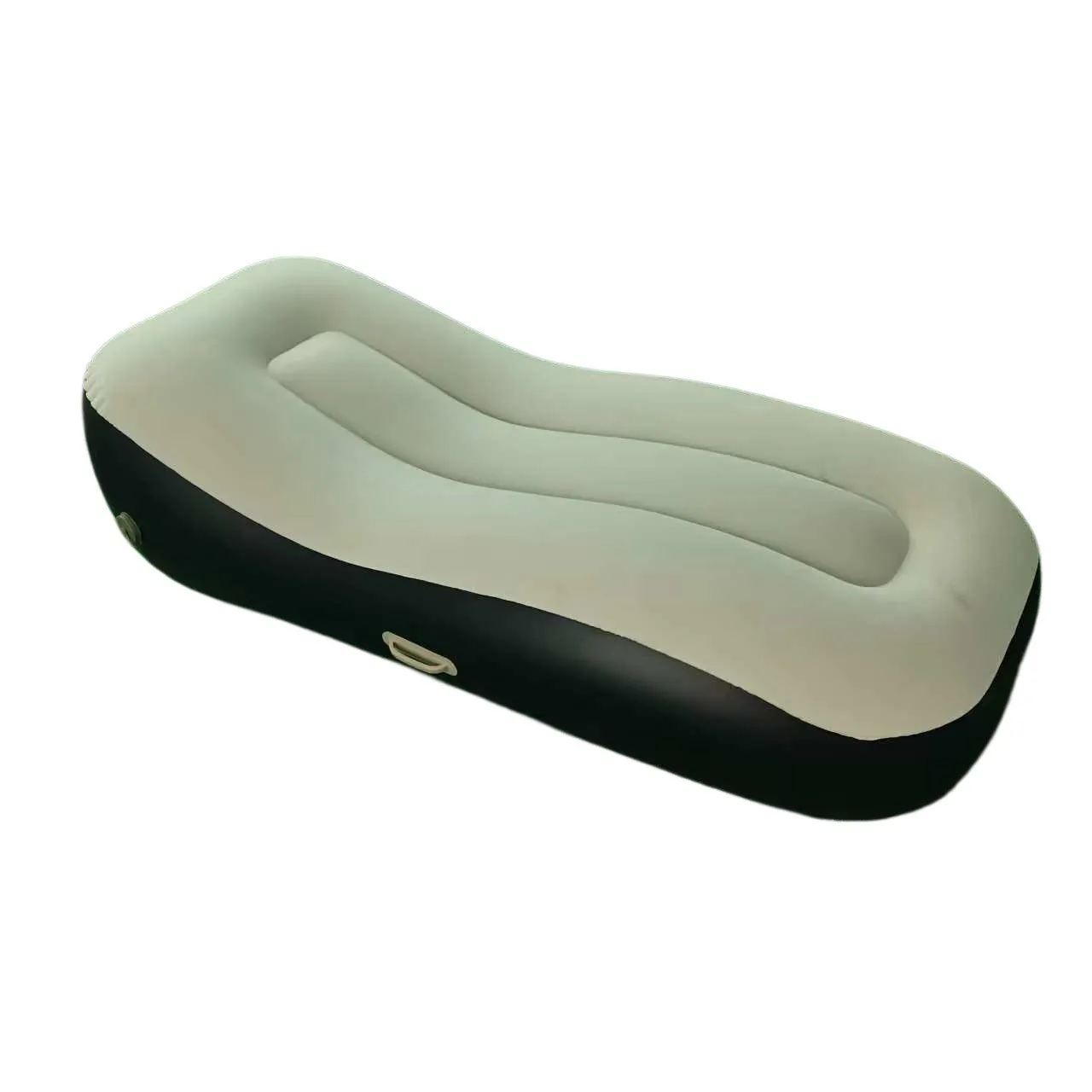 Pvc Inflatable Lazy Sofa Lounge Chair, S-Shaped Ergonomic Flocked Pvc Portable Air Bed, Suitable for Outdoor Camping, Patio, and Indoor Home Use