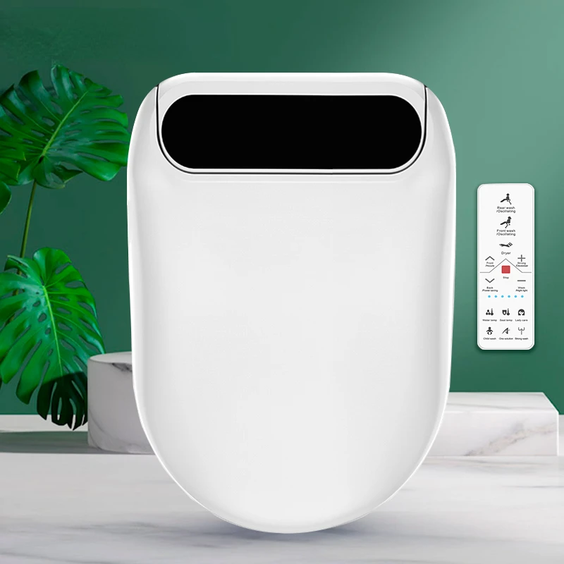 

Electronic Bidet Heated Seat Smart Toilet Seat Air Drying Double Nozzle Function Toilet Seats Home Bathroom WC