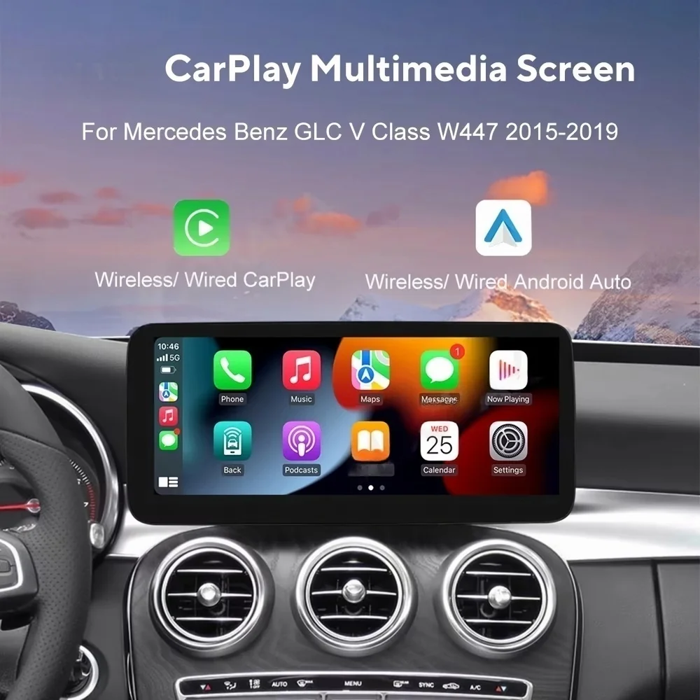 

12.3 Inch Android 13 Screen For Mercedes Benz GLC/C-Class W205 W253 W253 2014-2018 Digital Instrument Carplay Auto Radio 4G