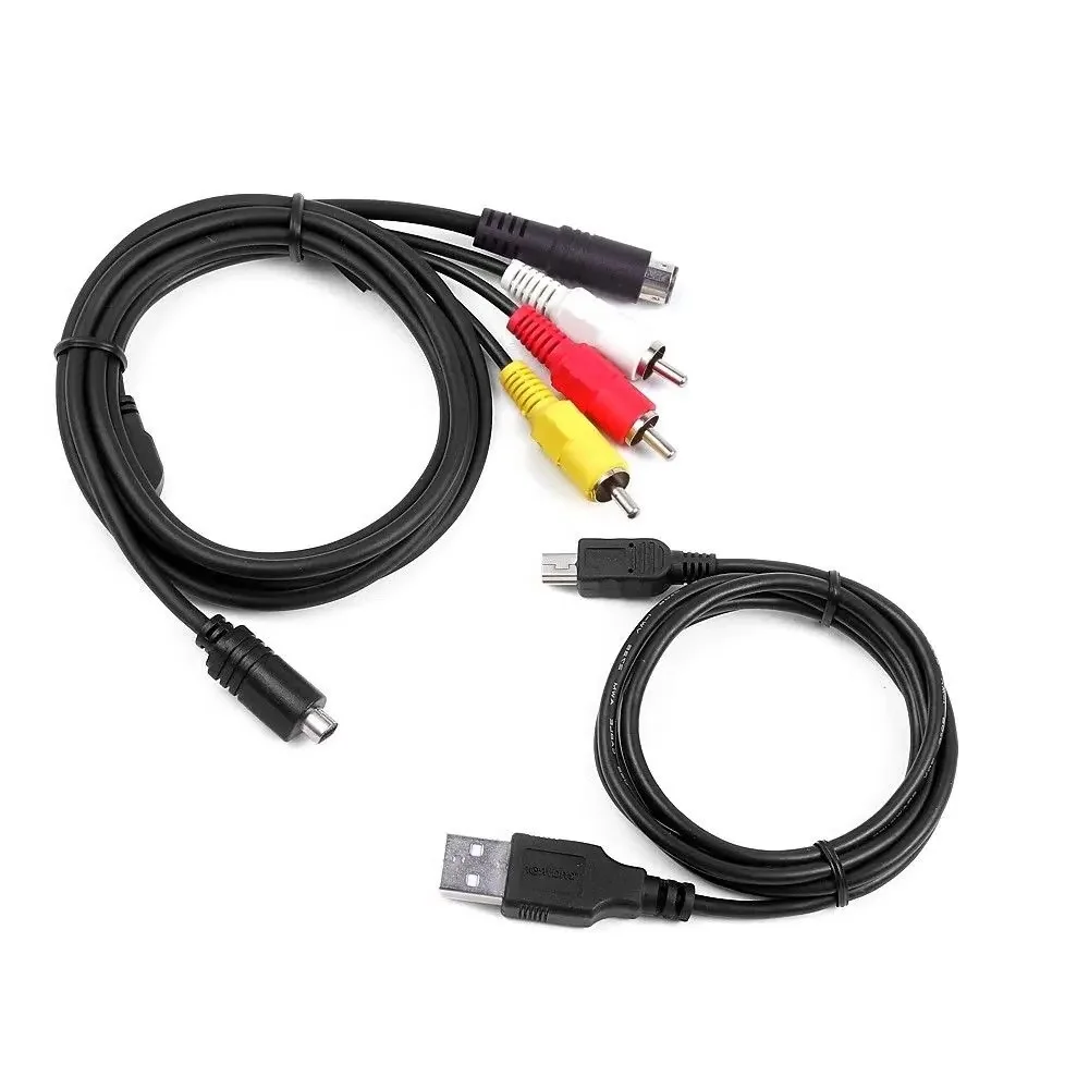 AV A/V wideo telewizyjne + synchronizacja danych USB kabel do SONY DCR-SR37/e DCR-SR46/e DCR-SR47/e