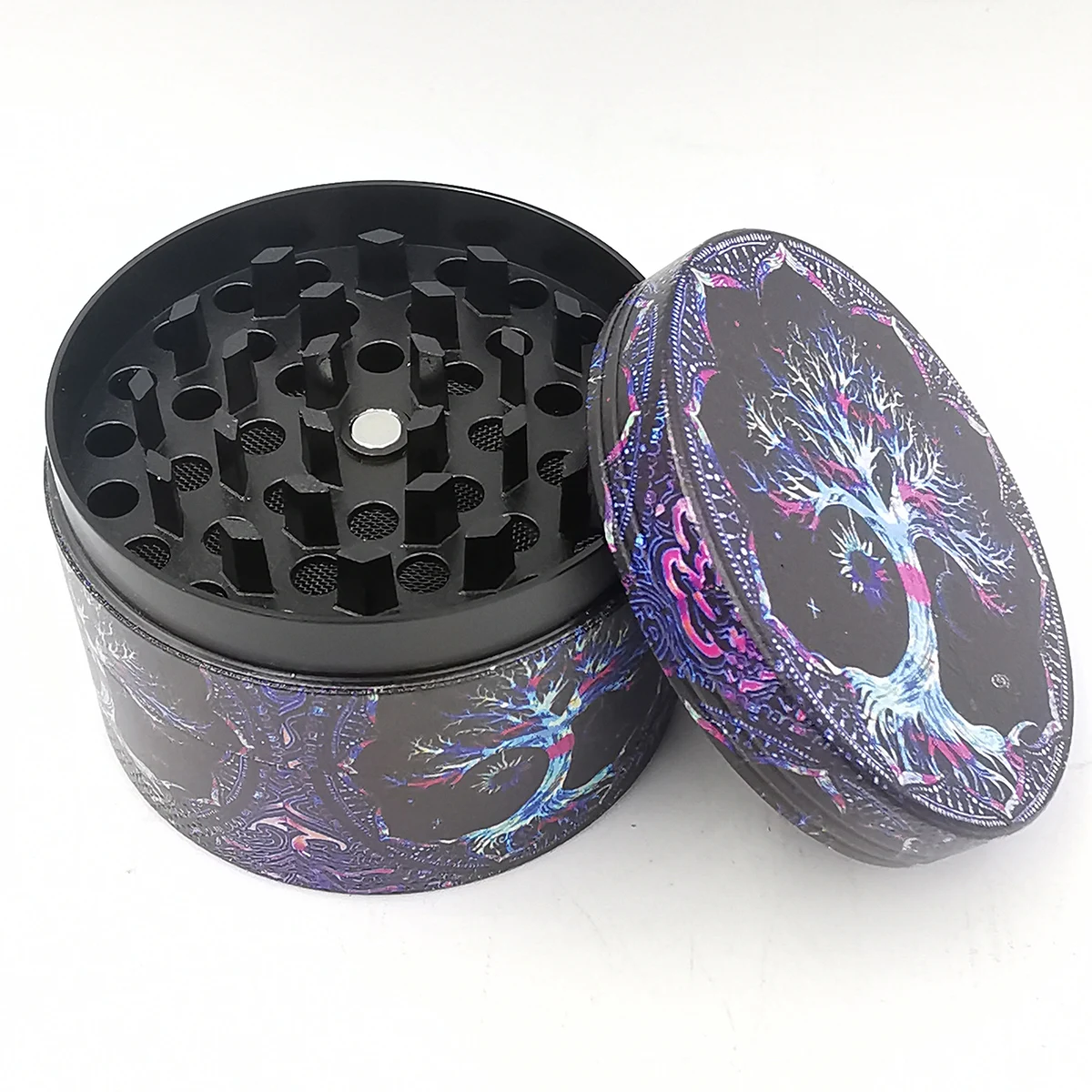 Metal Grinder Herb 4 Layer 63MM 2.5 Inches Cartoon XXL Smoke Acceesories Pattern Halloween Gift Ghost Pink