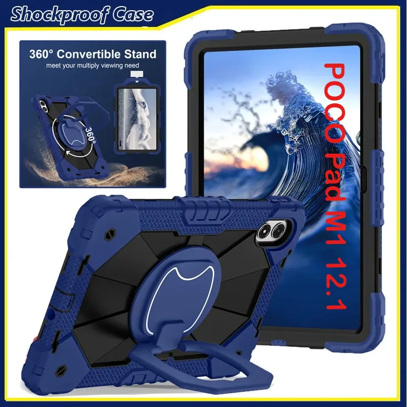 Armor Heavy Shockproof Kids Tablet Case for Xiaomi Poco Pad M1 12.1