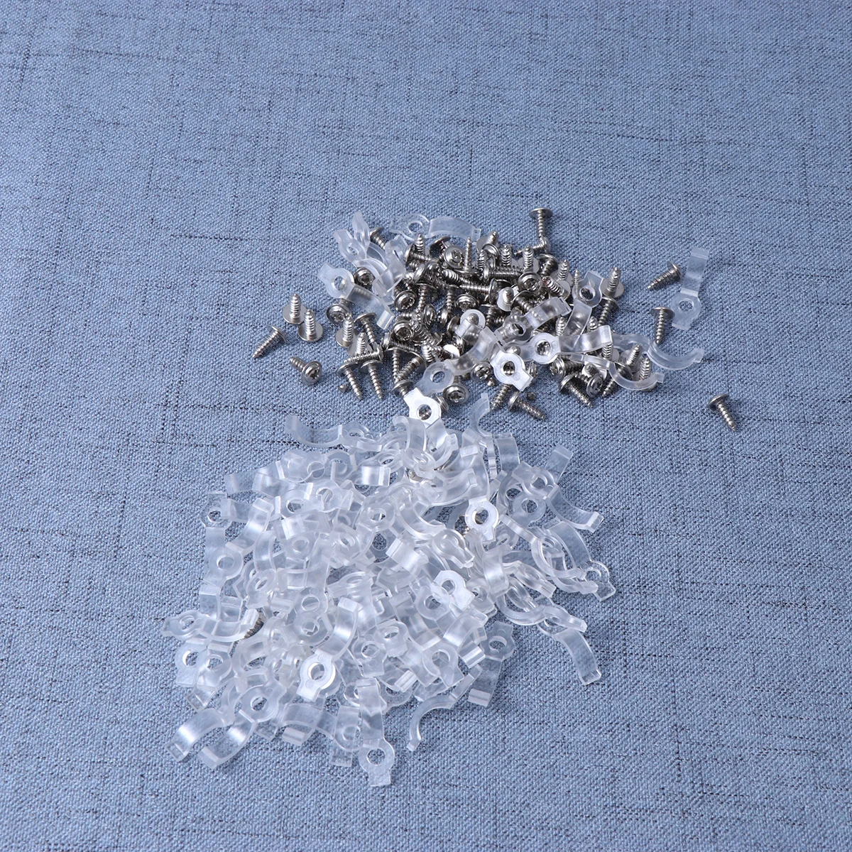 

100Pcs Transparent LED Strip Light Fixing Clips Mounting Brackets for 8mm Smd 2835 5050 Waterproof Strip Light Easy Install