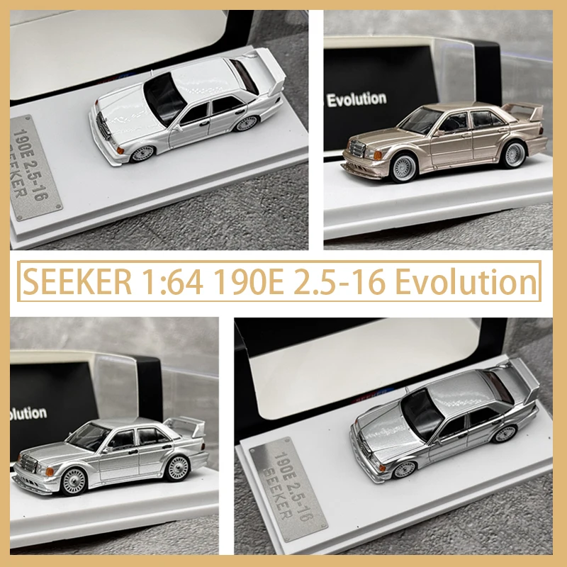 SEEKER 1:64 スケール 190E 2.5-16 エボリューション 合金製カーモデル 装飾品 記念品 ディスプレイ コレクション ホビー ギフト