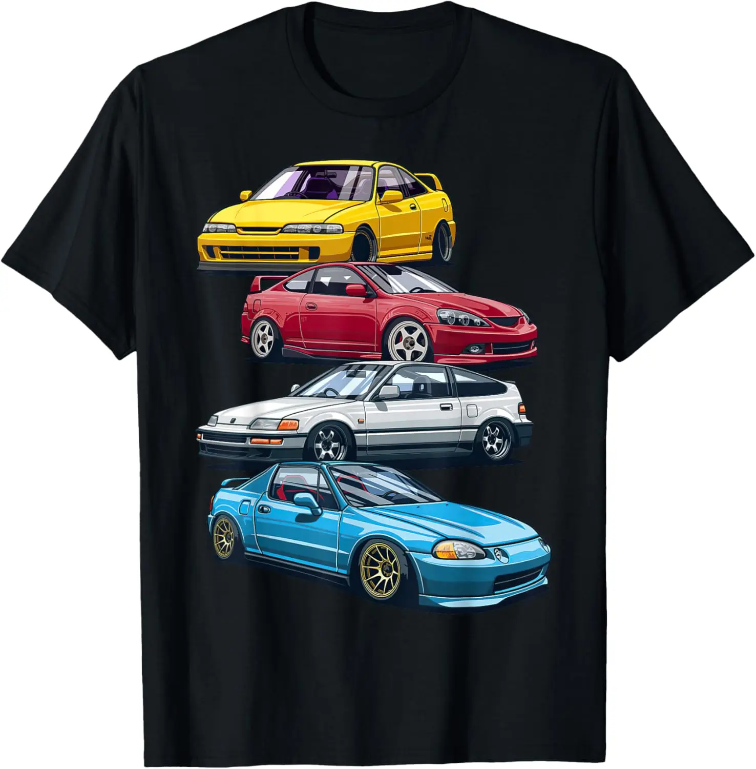 JDM Skyline Car Tuning Japan Rising Sun Drift T-Shirt