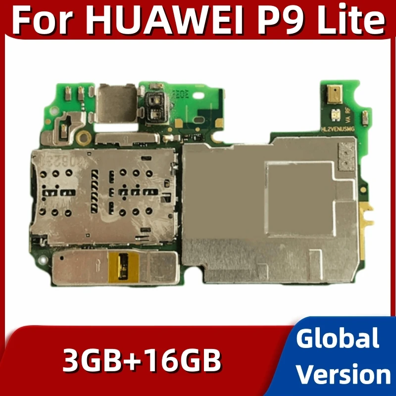 Motherboard for Huawei P9 Lite, Original Unlocked Mainboard, 16GB, 32GB ROM, Full Tested with Google App Installed