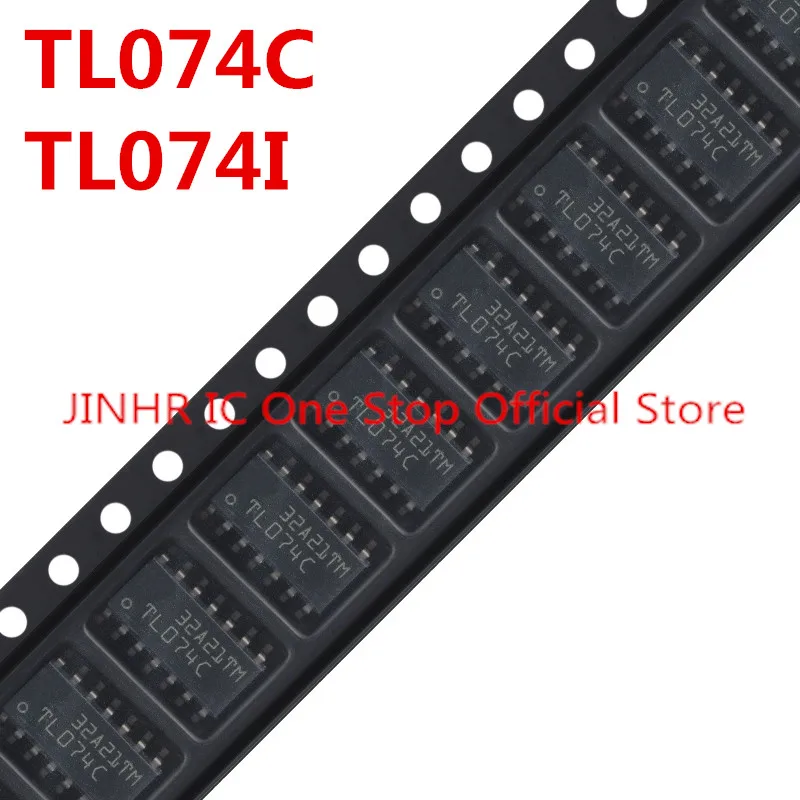 New 10PCS TL074 TL074C TL074I TL074CDR TL074IDR, 14-SOIC, operational amplifier