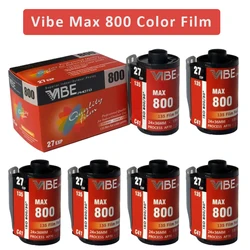 1Roll/5Roll/6Roll/10Roll VIBE Max 800 Color Film ISO 800 35mm Film 135 Negative Film 27EXP/Roll For VIBE 501F Camera