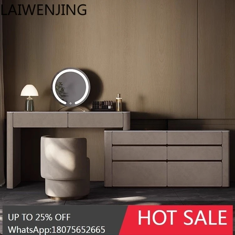 

SGF Light Luxury Italian Minimalist Modern Simple Makeup Table Dresser Cabinet Vanity Table Integrated