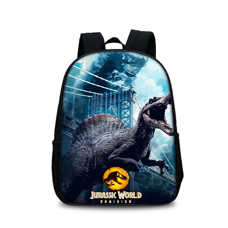 12inch Jurassic Park Movie School Bags kindergarten Small Dinosaurs Boys Girls Backpack For 2-5Years Old Kids Mochilas