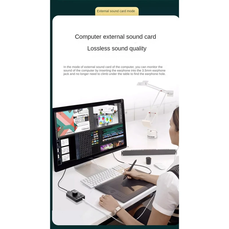 Usb Volumeregelaar Multimedia Computer Speaker Controller Aanpassen Knop One-Key Dempen Bluetooth Met Play Pause Skip