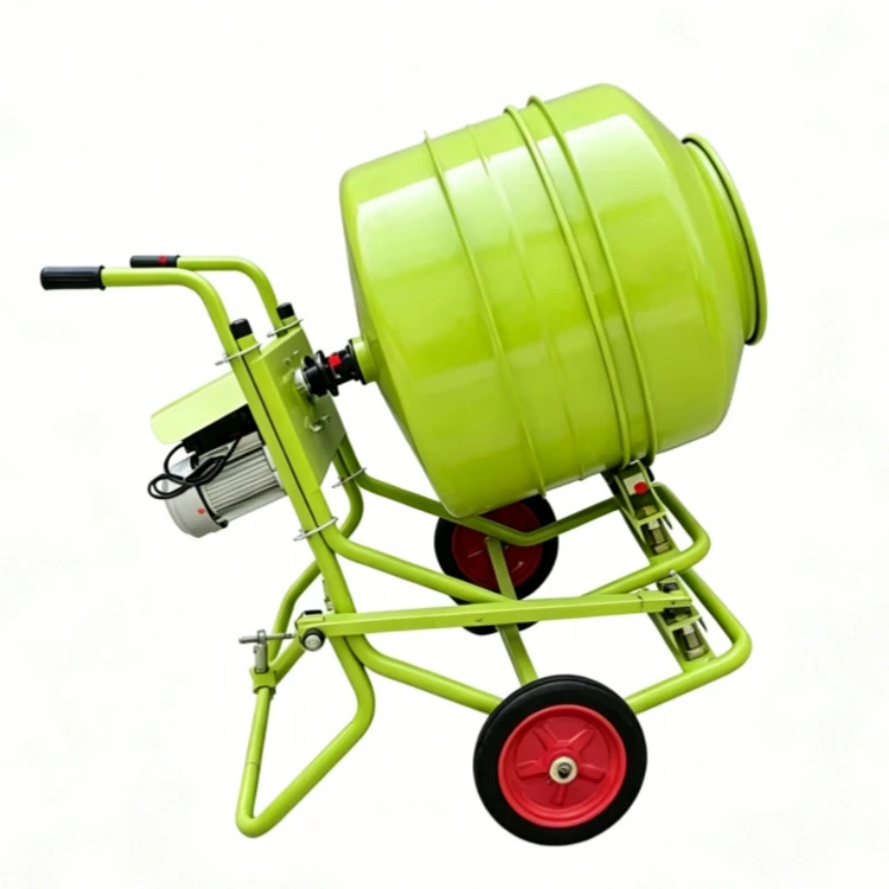 

4 Wheels Mobile Concrete Mixer | Easy Moving, Durable Mini Cement Mixing Machine With Low Noise Operation