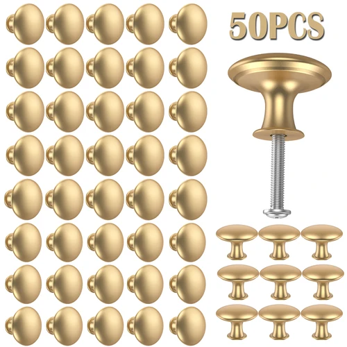 Imagen 1 del producto Pomos de aleación de Zinc para armario de cocina, tiradores para puerta de cajón, tocador, muebles, 50 piezas/25 piezas