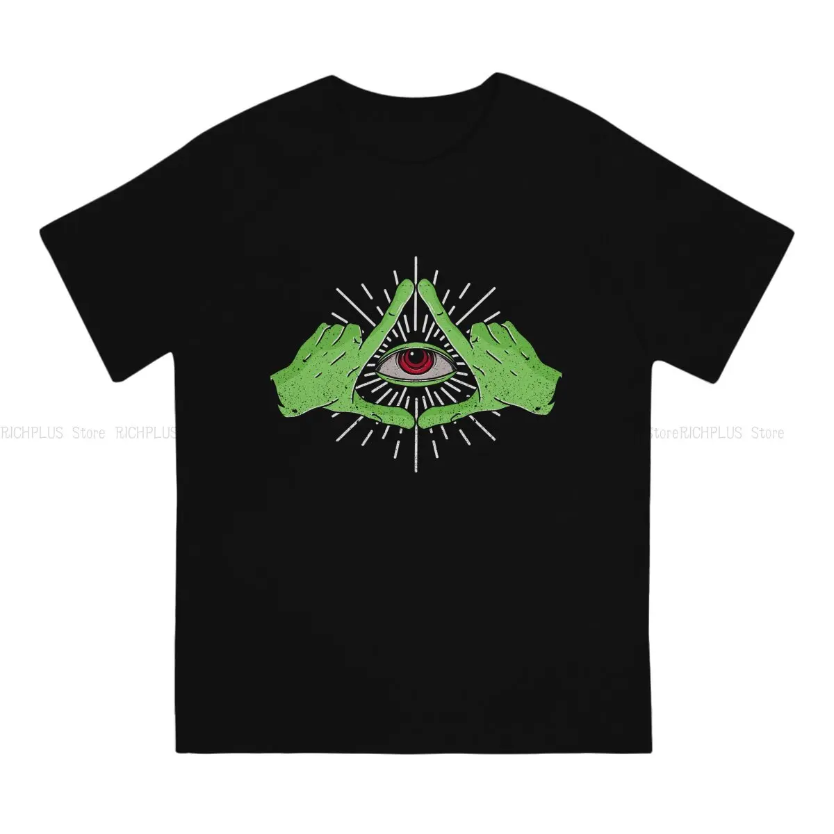 Alien All Seeing Eye Conspiracy Hip Hop TShirt Eye Illuminati Casual Polyester T Shirt Newest T-shirt For Adult