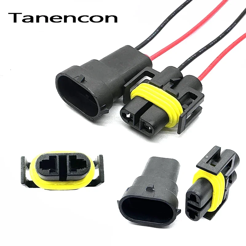 1/5/10 Sets 2 Pin H8 H11 Adapter Wiring Harness Car Auto Connector 12124819 with 15cm Cable for HID LED Headlight Fog Light Plug