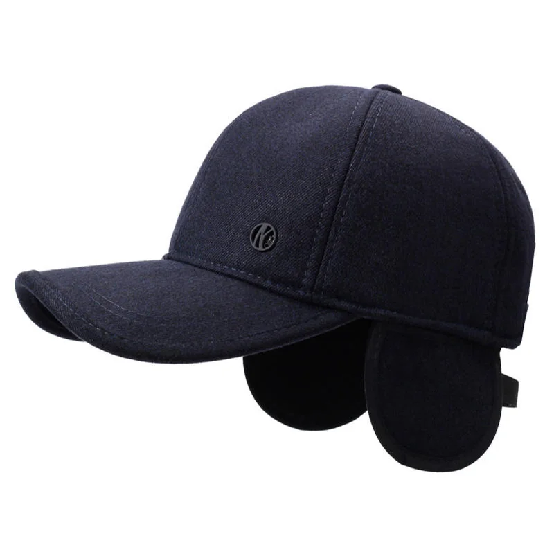 Autumn and Winter Warm Baseball Cap with Ear Protection for Middle-Aged and Elderly, Outdoor Sports and Cycling Hat