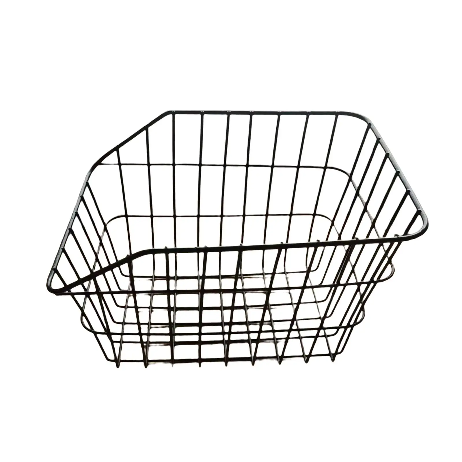 Rear Bike Basket Cargo Rack Rear Rear Basket Rack Accessories Black Metal Cycling Rack for Bicycles Dogs Travel