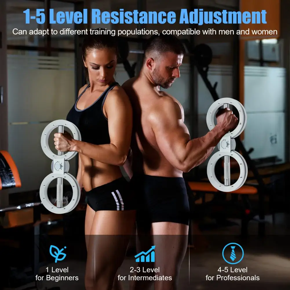 Arm Exercise Machine, Carbon Steel Adjustable Resistance Spinning Arm Machine, 360 Degree Rotatable Arm Workout Equipment
