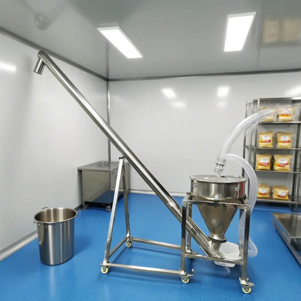 Trasportatore a coclea per alimentazione in acciaio al carbonio e acciaio inossidabile ad alta efficienza personalizzato OEM per il trasporto di materiali a basso costo