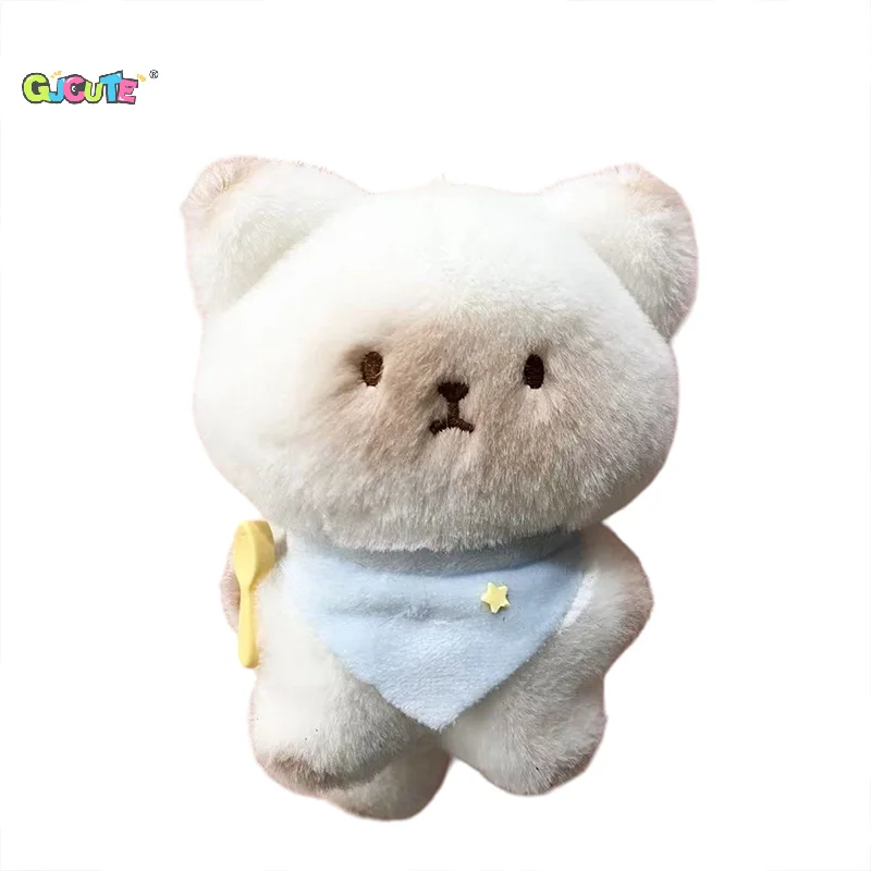 Lindo juguete de peluche de gato siamés, colgante de gatito de dibujos animados, llavero de muñeca de peluche suave, llavero de coche, mochila, bolsa, decoración, regalos de navidad