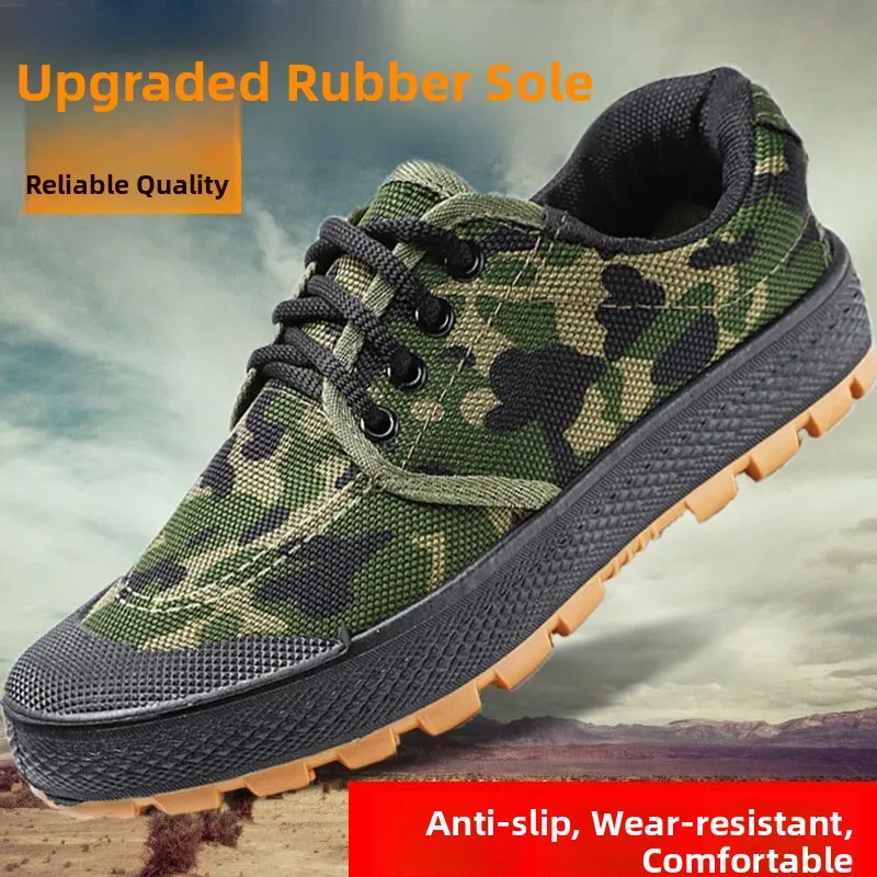 

Новое летнее камуфляжное износостойкое парусиновое тренировочное произведение Training oes Дышащий круглый носок на шнуровке up oes