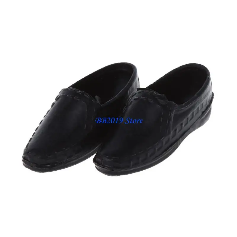 Q0KB 3 Cặp giày Giày cao đặt cho cậu bé 12 inch cho búp bê giả vờ chơi đồ chơi ac