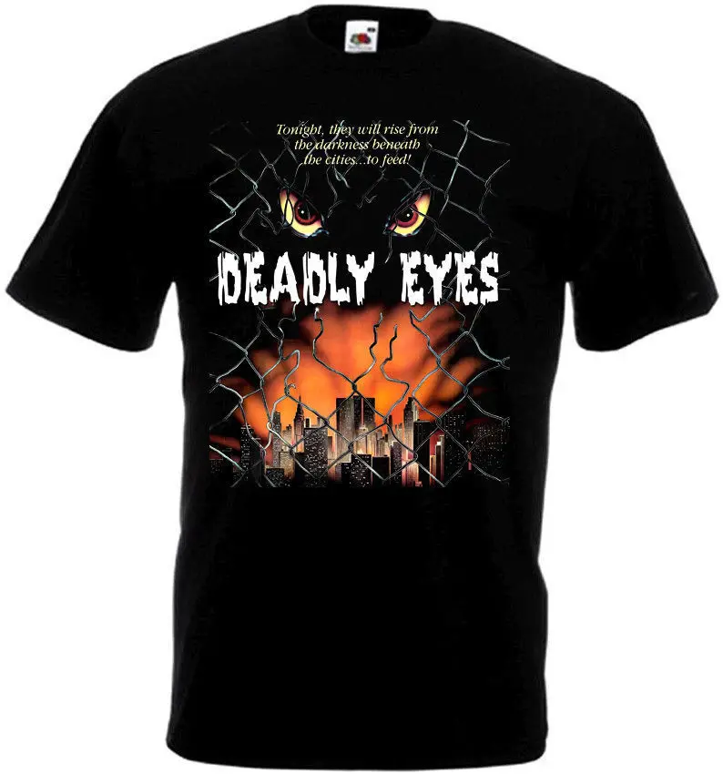 

Deadly Eyes Movie Poster T shirt Black all sizes S M L XL 2XL 3XL