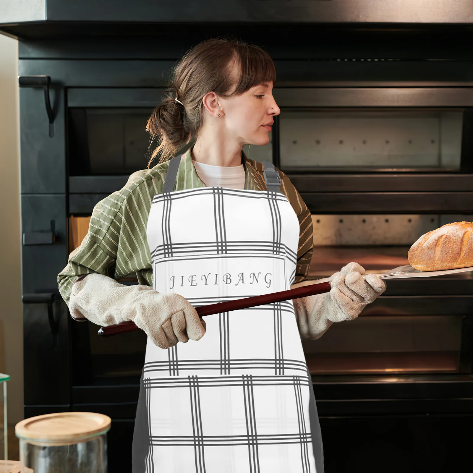 

Кухонные фартуки из кораллового флиса без рукавов с регулируемым ремнем, многофункциональные водостойкие маслостойкие карманы, дизайн подходит для размеров