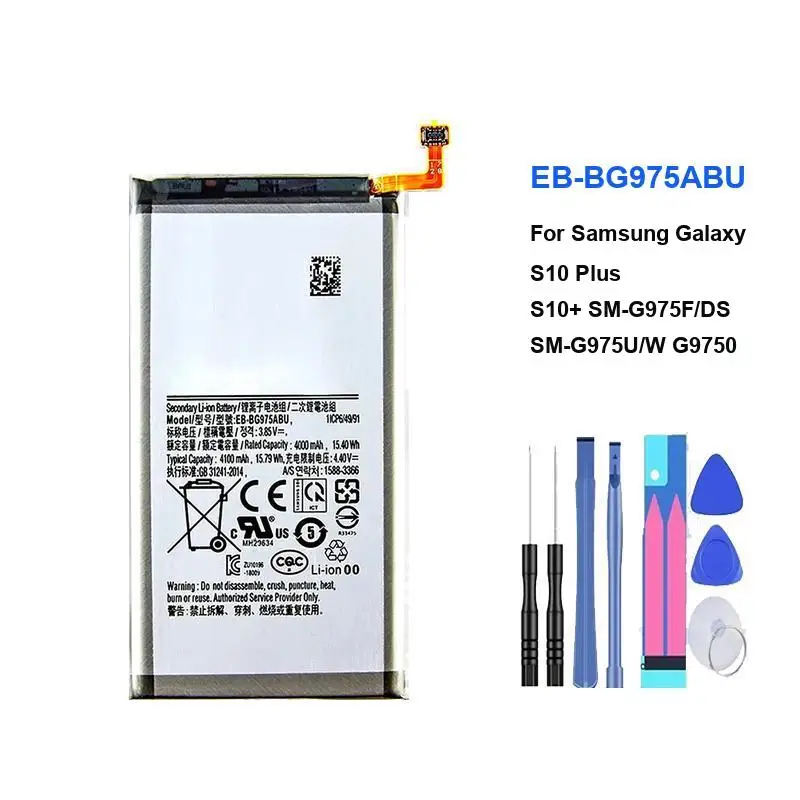 EB-BG977ABU Battery For Samsung Galaxy S10(Japanese Version)/S10 Plus/Lite/X S10E S10+ S10X SM-G9730 G9730 G9700 Batteries