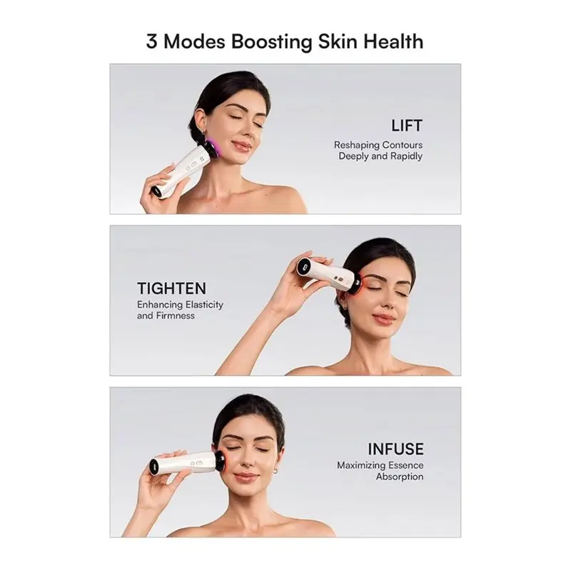 

ABLD For Puffiness& Skin Firming 3-In-1 Red Light Therapy Device Face And Neck Beauty Tool Skincare Device