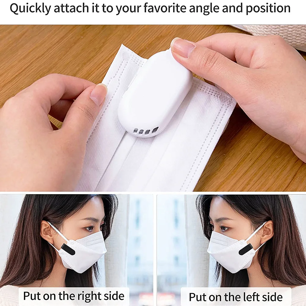 المحمولة قابلة لإعادة الاستخدام مروحة للوجه قناع كليب على الصيف يمكن ارتداؤها الرياضة التبريد فلتر الهواء USB الشخصية العادم مراوح صغيرة مروحة صغيرة