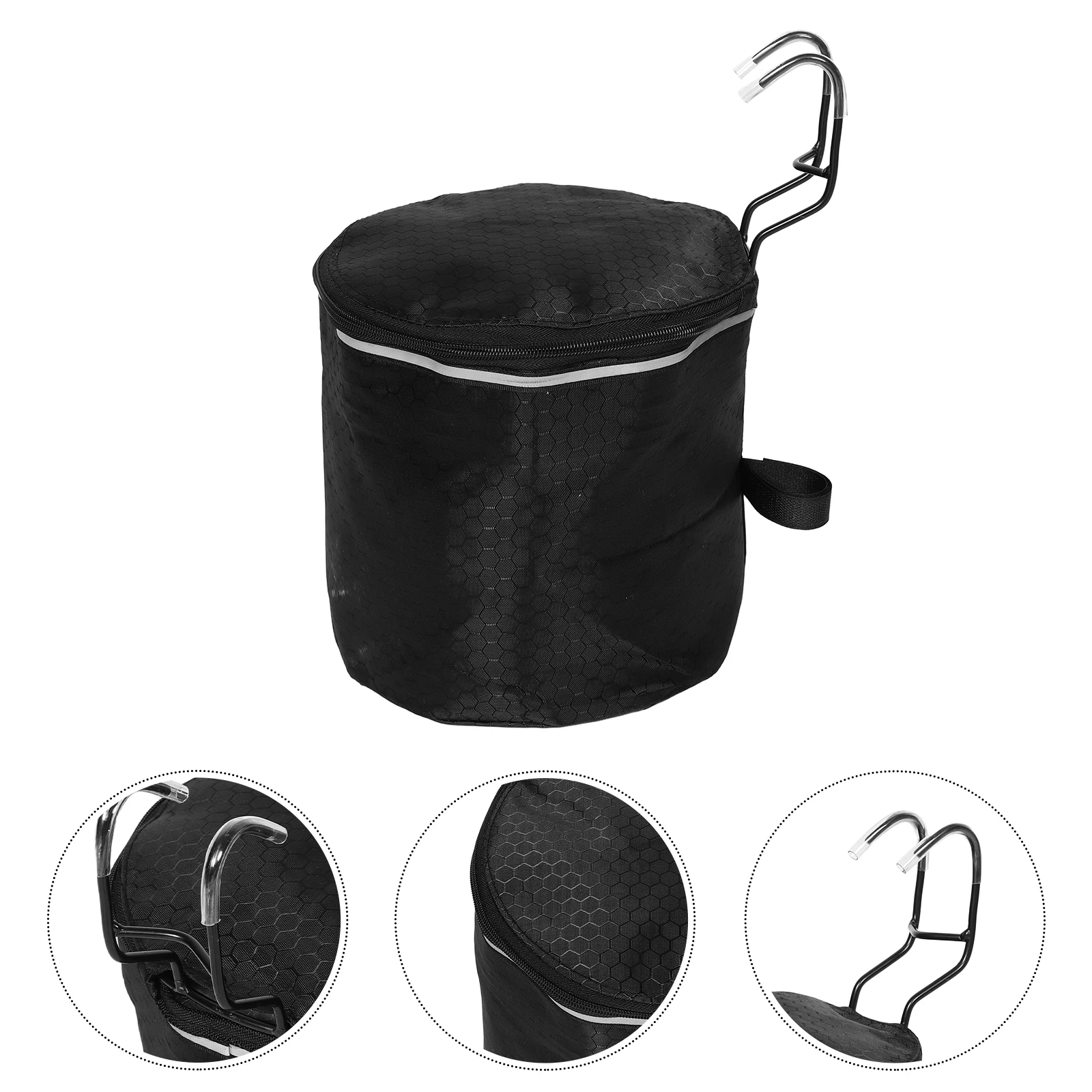 

Detachable Bicycle Basket for Handlebar Spacious Storage Multi-Use Cycling Accessories Longlasting Canvas Front Bike Basket