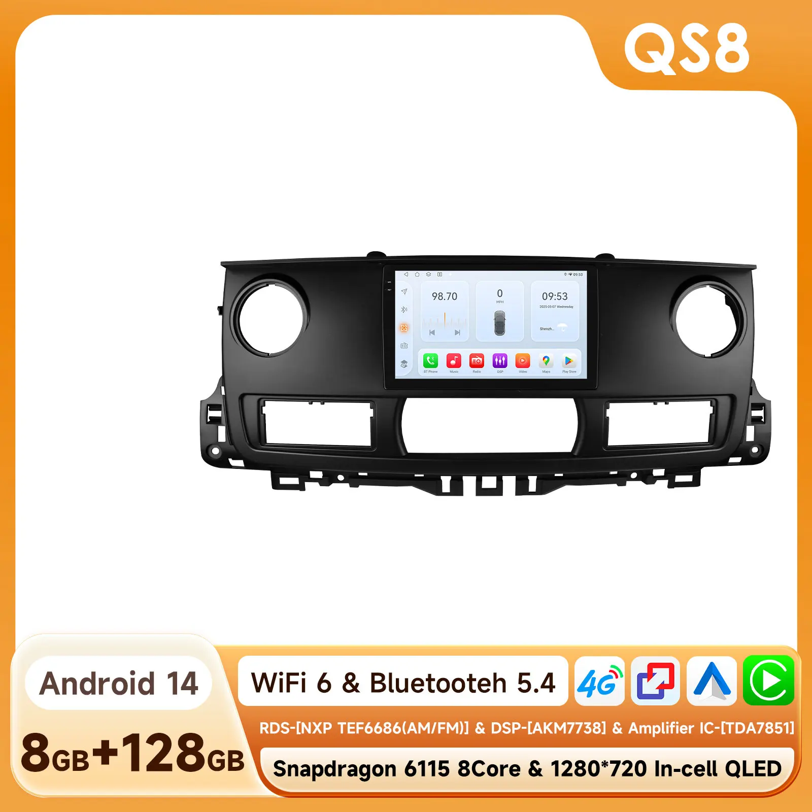 Android Autoradio Betaler voor Renault Master 2003-2011 Auto Multimedia GPS Carplay 2Din 6115 Autoradio Stereo Groot Scherm autoradio