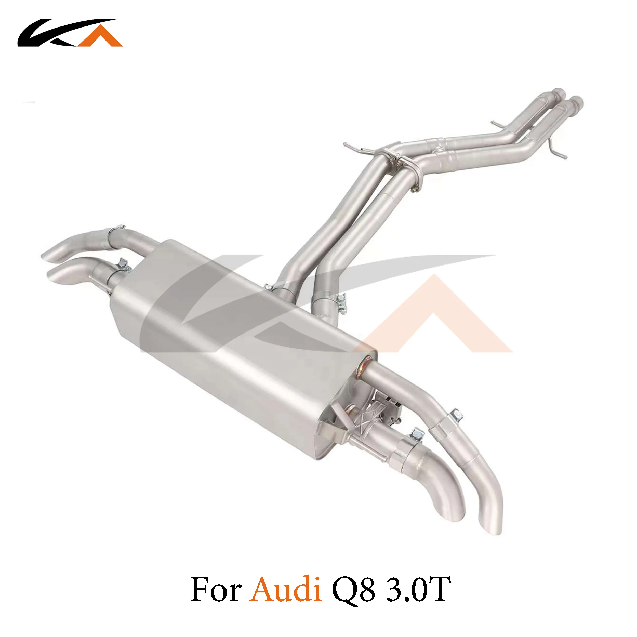 KA Tuning exhaust system steel catback for Audi Q8 3.0T performance auto parts muffler valve car accessories