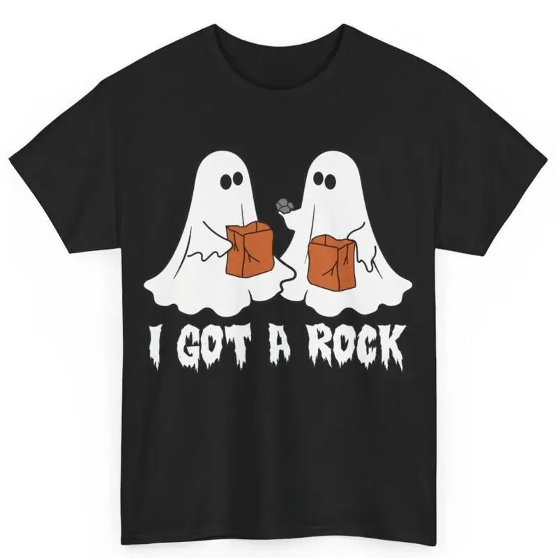 

Хлопковая футболка Funny Boo Ghost Scary I Got A Rock на Хэллоуин