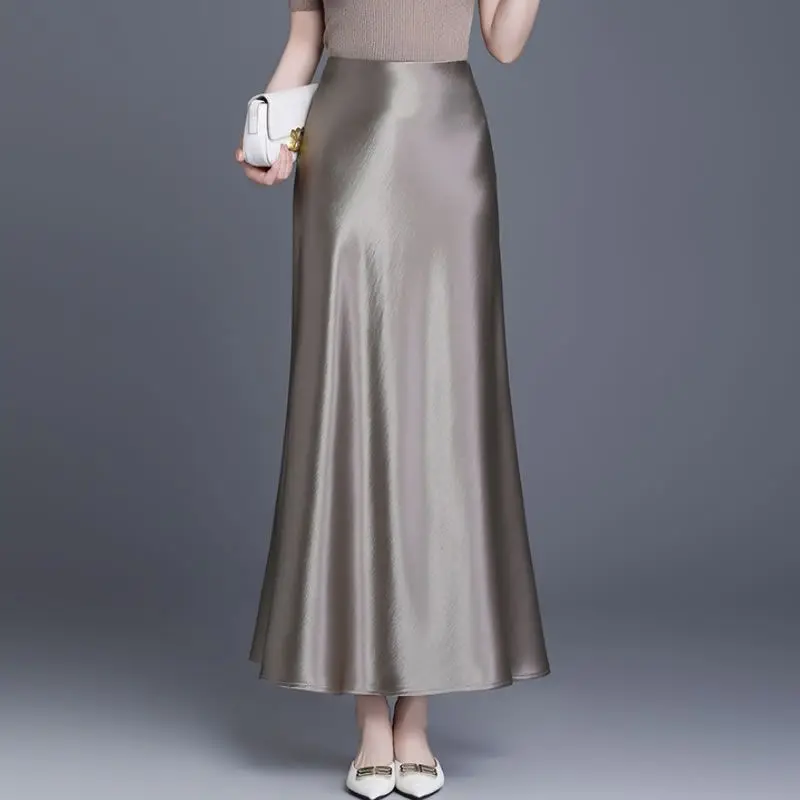 フィッシュテール レディース 春新作 ハイウエスト スリム ミドル丈 ストレート ヒップハグ ロングスカート