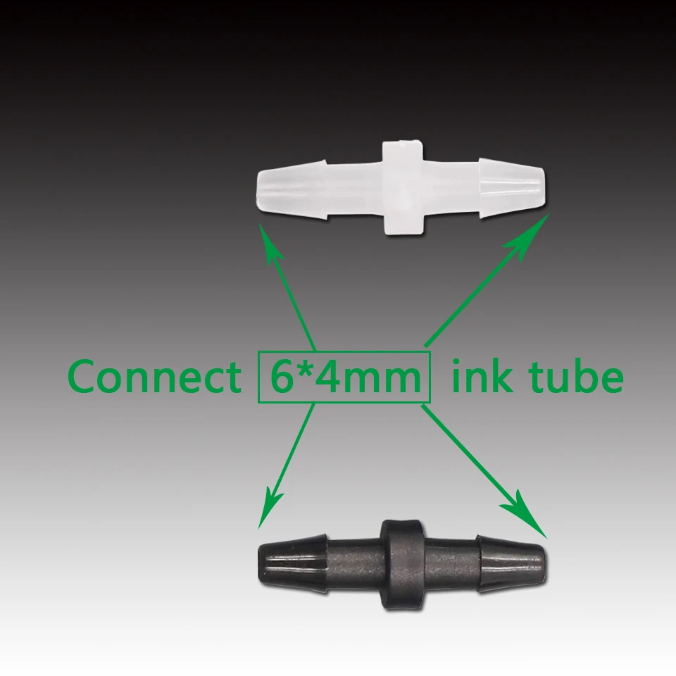 Ink Tube Straight Connector 2mm DX5 Ink Valve Tube Fittings Adapter For Solvent Printer UV Flatbed Printer  Hose Joint