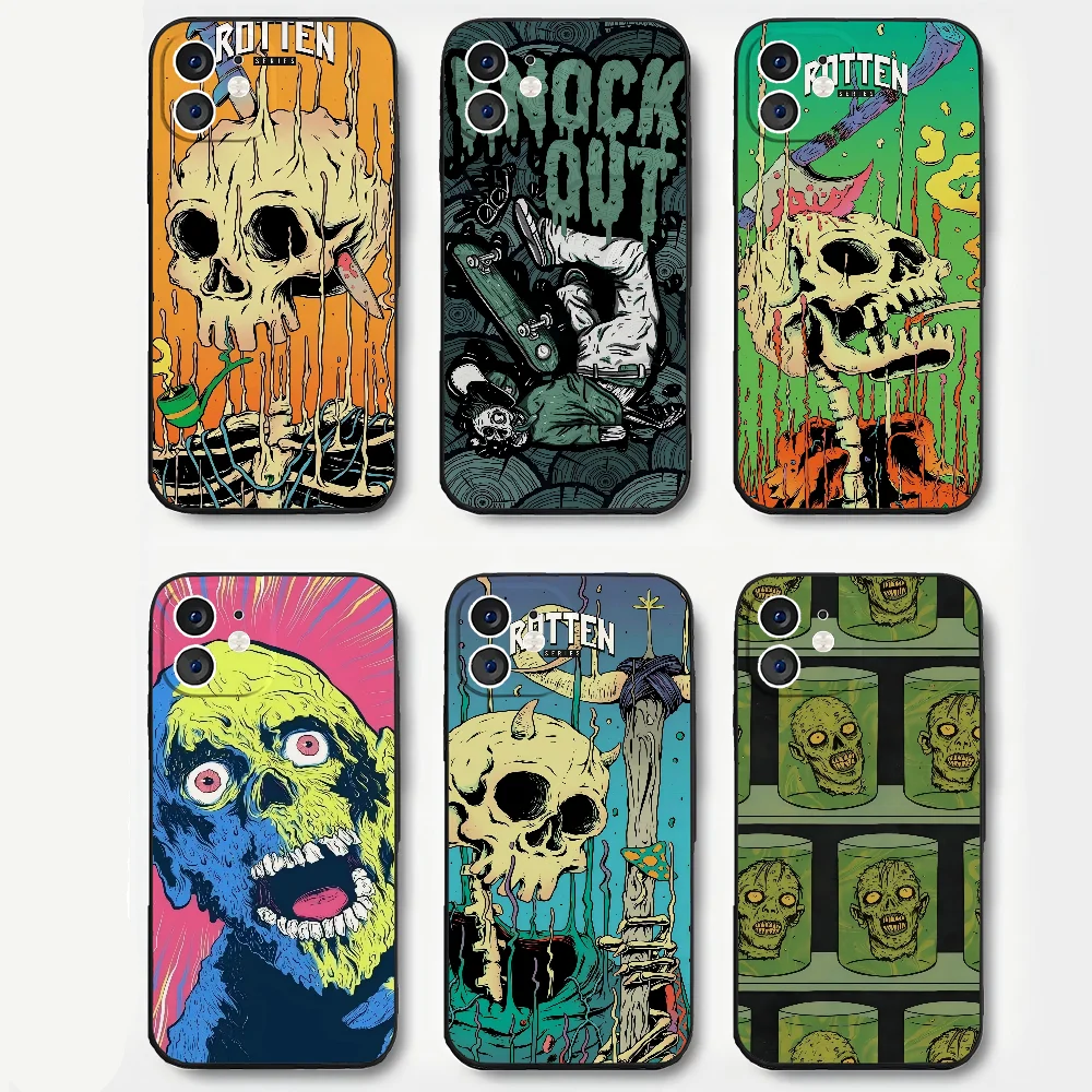 

Zom Zom Phone Case Silicone Soft For IPhone 16 15 14 13 12 11 Plus Pro Max Plus