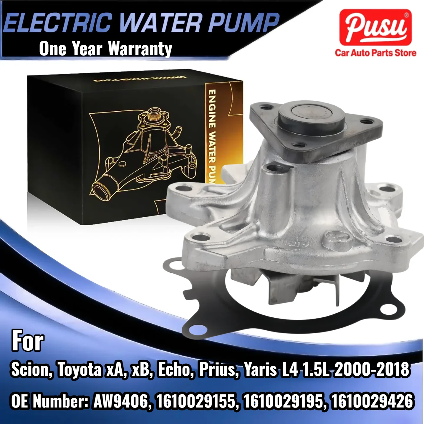 

New Engine Water Pump for Scion xA xB Toyota Echo Prius Yaris 00-18 AW9406, 1610029155, 1610029195, 1610029426