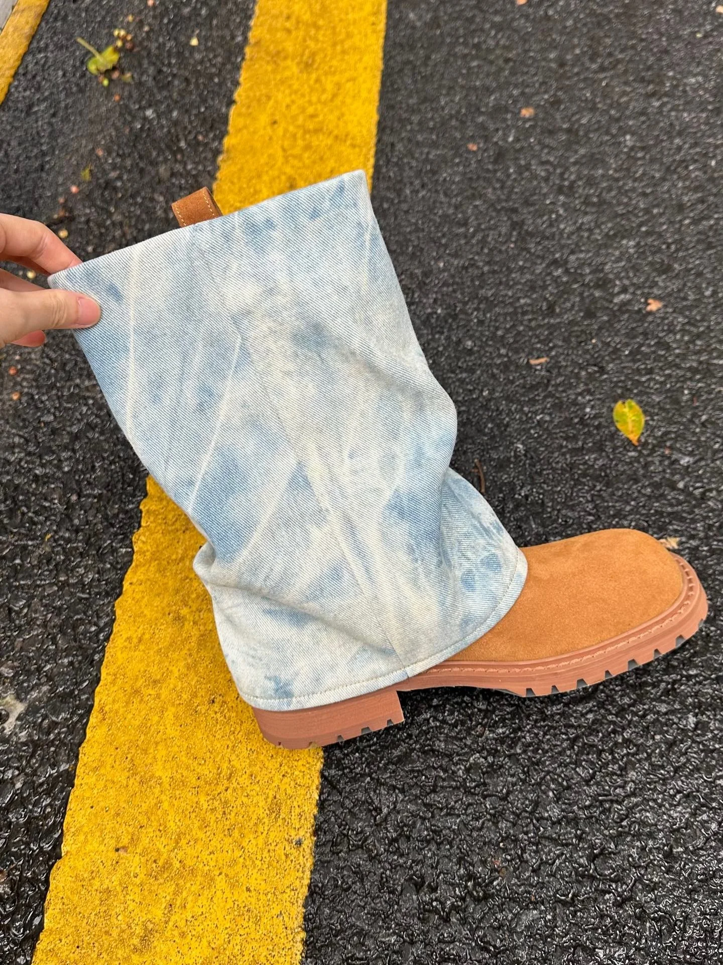 arp-girl-–-bottes-originales-pour-femmes-bottines-knight-sle-mi-mollet-manchette-en-denim-pour-jeunes-femmes-nouvelle-collection-2025