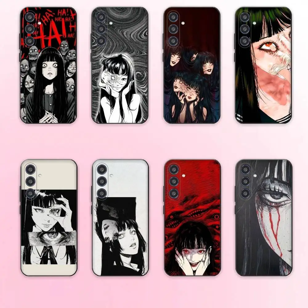

T-Tomie Junji Ito Phone Case For Samsung Galaxy A73,A72,A71,A70,A53,A52,A51,Others Soft Black Cover