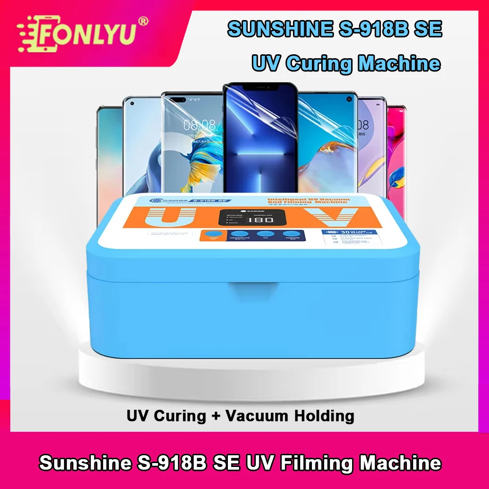 SUNSHINE S-918B SE Intelligent Vacuum UV Filming Machine UV Curing Vacuum Holding Machine for Film Application Repair Tools