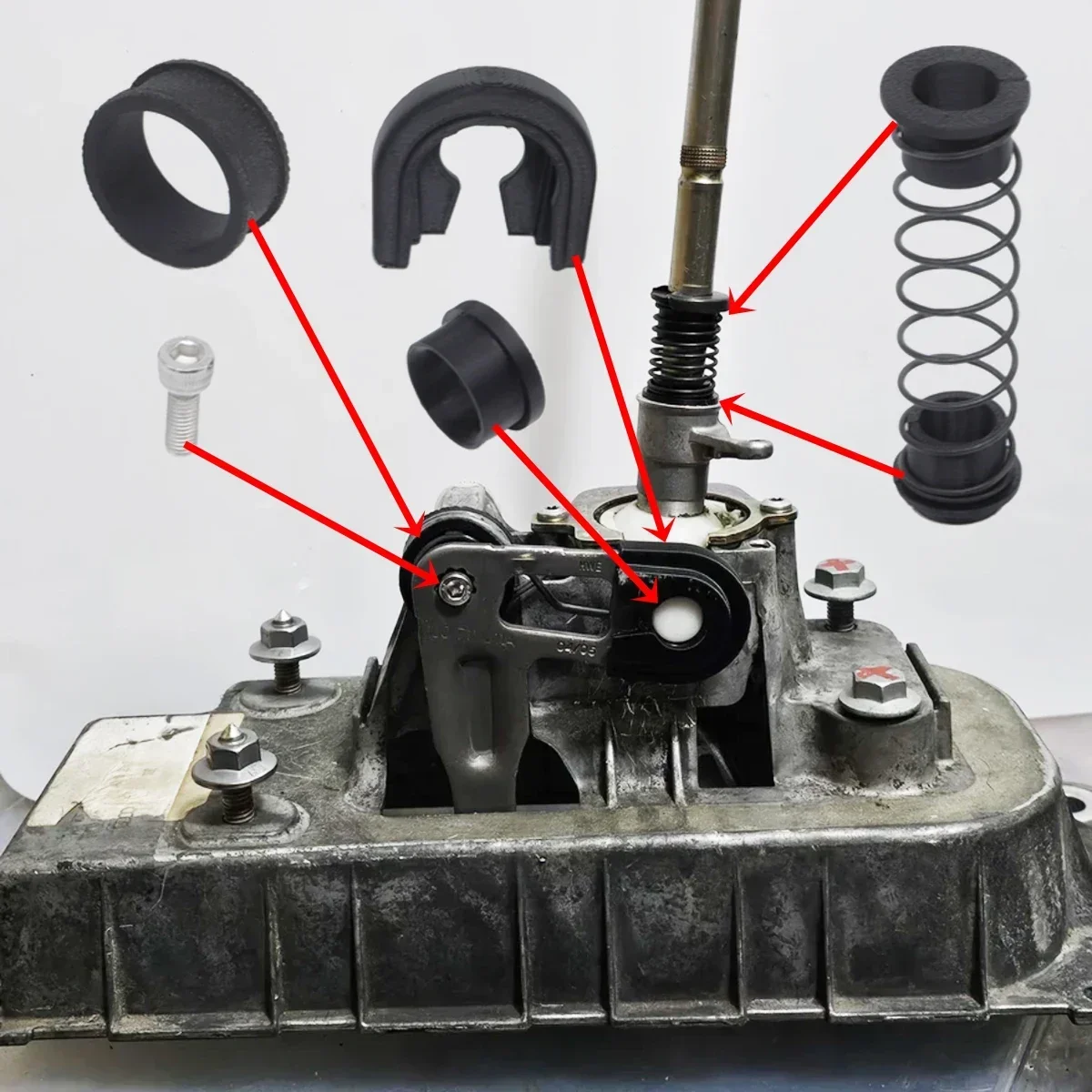 

First Reverse Gear Problem Fix For VW Golf Bora Jetta MK4 Trans Gearbox Shifter Lever Change Selector Linkage Bushes Repair Kit