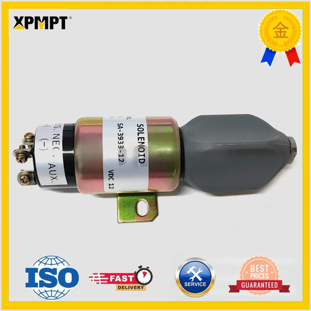 SA-3933-12 1751-12E7U1B1S5A Stop Shutoff Solenoid 12V For 3 terminals