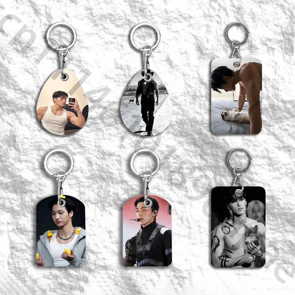 S-san Protective Printed Leather Card Case Metal Keychain for Bank Credit Bus Subway ID Cards